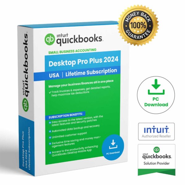 QuickBooks Desktop Pro 2024 ( Not Subscription) Lifetime